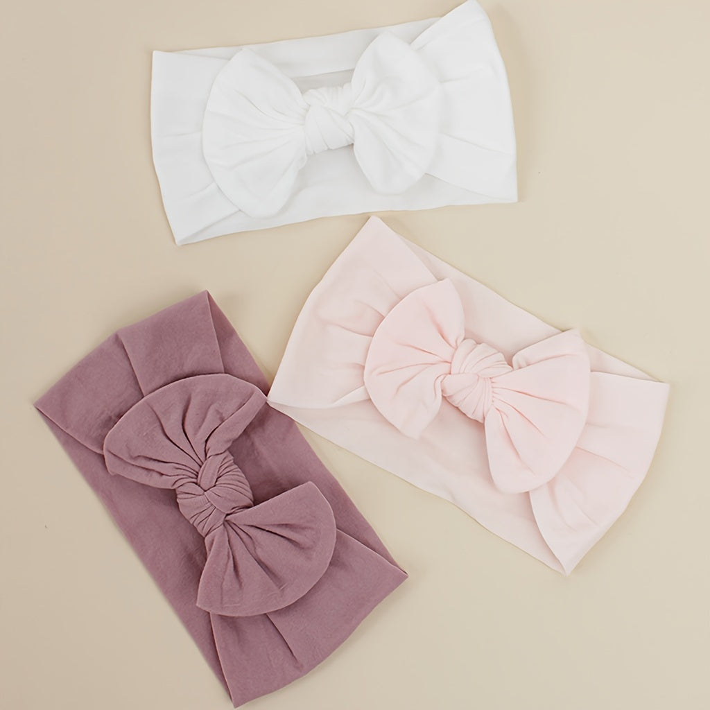 3er Set Stirnbänder Sofia mit Schleife