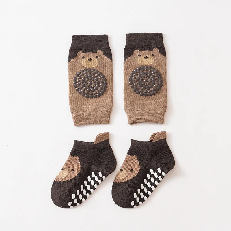 Set Knieschoner und Antirutschsocken