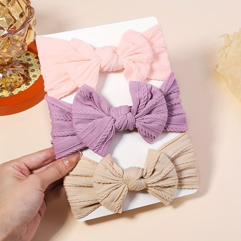 3er Set Stirnbänder Zoe mit Schleife